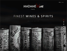 Tablet Screenshot of madame-wine.com